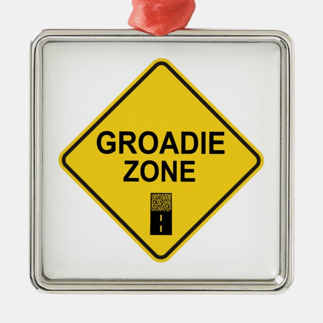 Ornamento De Metal Groadie Zone Gravel Cycling (Frente)