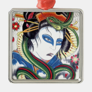 Ornamento De Metal Grotesco e Cobra