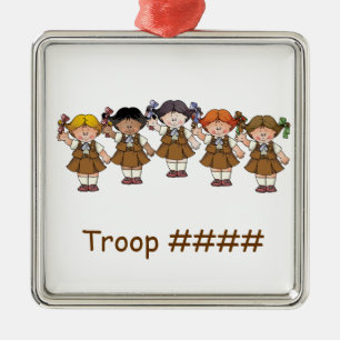 Ornamento De Metal Grupo da brownie
