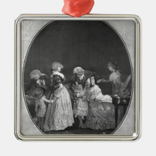 Ornamento De Metal Grupos de flores ou de avó da comemoração