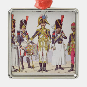 Ornamento De Metal Guardas do granadeiro do primeiro império