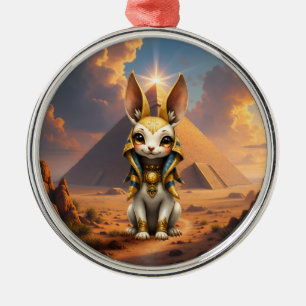 Ornamento De Metal Guardião Iluminado pelo Sol – Coelhinho Relíquia d