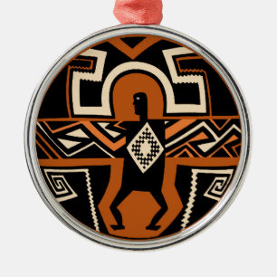 Ornamento De Metal Guerreiro Mimbres