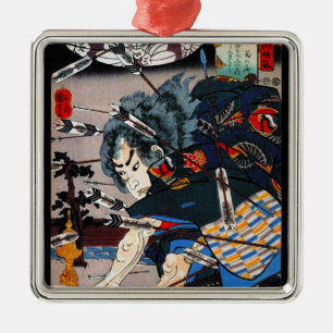 Ornamento De Metal Guerreiro Samurai tradicional oriental Legal