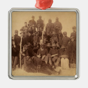 Ornamento De Metal Guerreiros de Buffalo: Cavalaria Negra Americana L