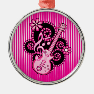 Ornamento De Metal Guitarra de Girlie