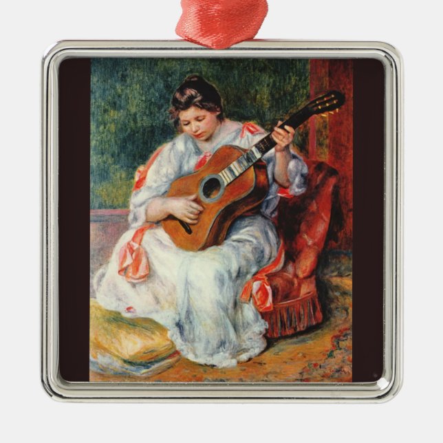 Ornamento De Metal guitarrista (Frente)