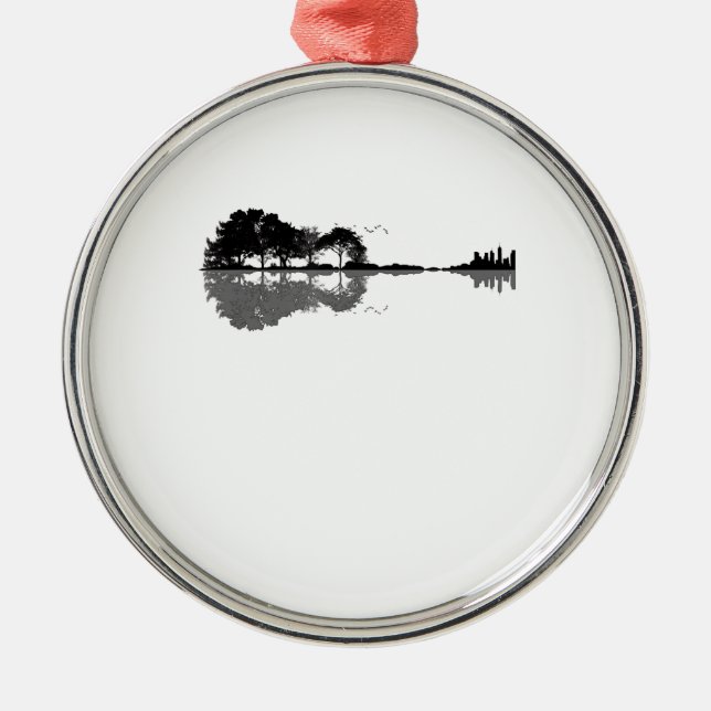 Ornamento De Metal Guitarrista Acústica Nature Est Música Bass Guitar (Frente)