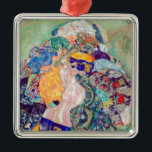 Ornamento De Metal Gustav Klimt - Bebê/Berço<br><div class="desc">Bebê/Berço - Gustav Klimt,  Oil on Canvas,  1917-1918</div>