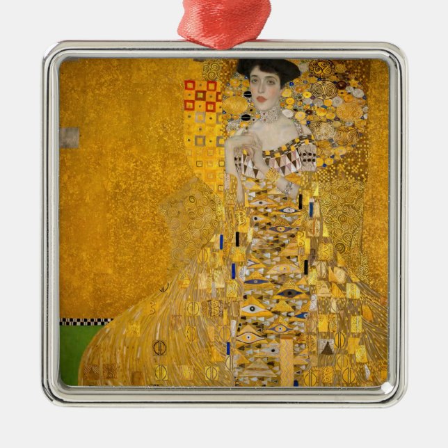 Ornamento De Metal Gustav Klimt - Retrato de Adele Bloch-Bauer I (Frente)