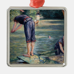 Ornamento De Metal Gustave Caillebotte - Banhistas, Margem do Yerres