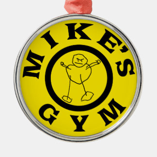 Ornamento De Metal Gym dos microfones