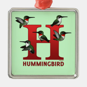 Ornamento De Metal H é para o colibri