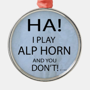 Ornamento De Metal Ha Alphorn