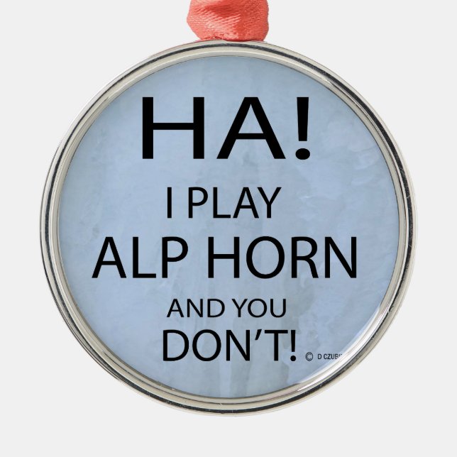 Ornamento De Metal Ha Alphorn (Frente)