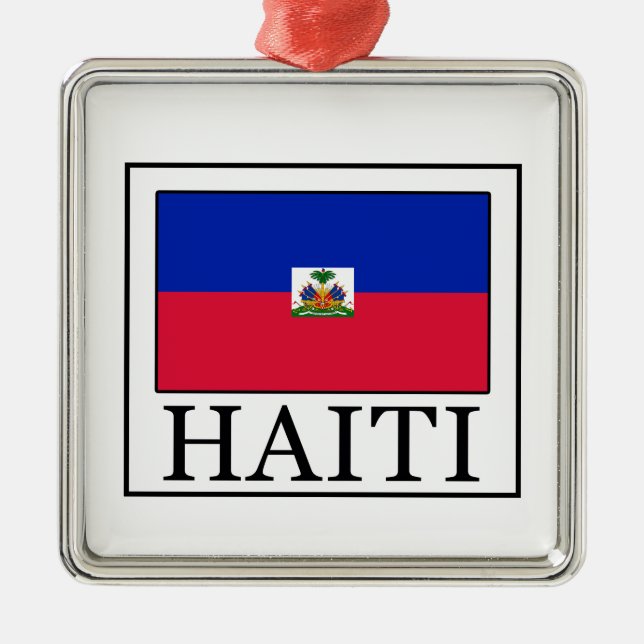 Ornamento De Metal Haiti (Frente)