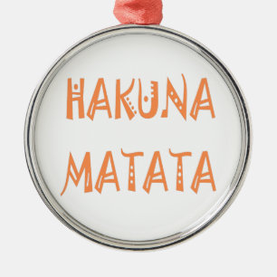 Ornamento De Metal Hakuna Matata - Arte Tribal Africana