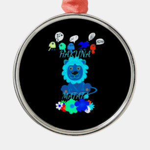 Ornamento De Metal Hakuna Matata Hakunamatata bebê leão king.png