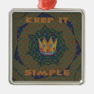 Ornamento De Metal Hakuna matata mantém isso simples