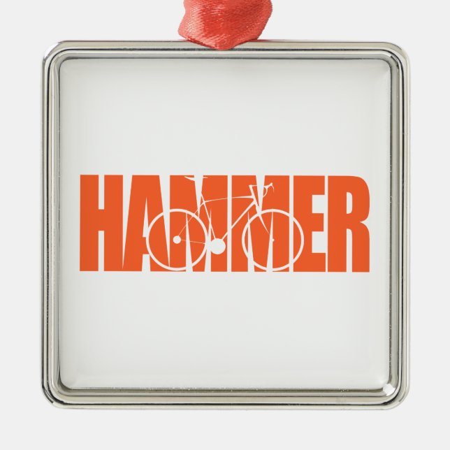 Ornamento De Metal Hammer Cycling (Frente)