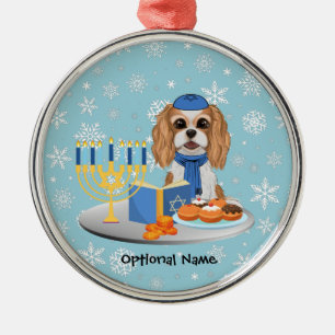Ornamento De Metal Hanukkah Blenheim Cavalier King Charles Spaniel Wr