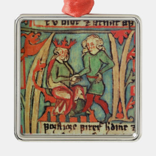 Ornamento De Metal Harald mim Fairhair Guthrum de cumprimento