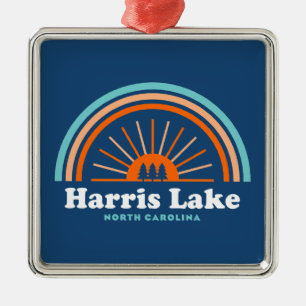Ornamento De Metal Harris Lake Carolina do Norte Rainbow