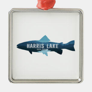 Ornamento De Metal Harris Lake Carolina Fish