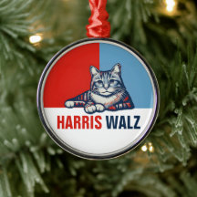 Harris Walz 2024 Obviamente Blue Cat