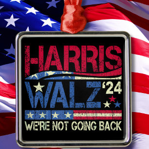 Ornamento De Metal Harris Walz Kamala Harris 2024 Tim Walz