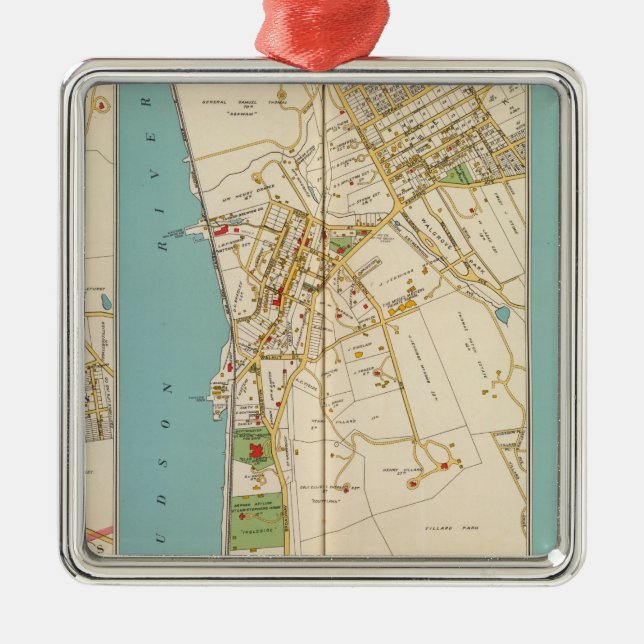 Ornamento De Metal Hastings, balsa de Dobbs, Irvington (Frente)