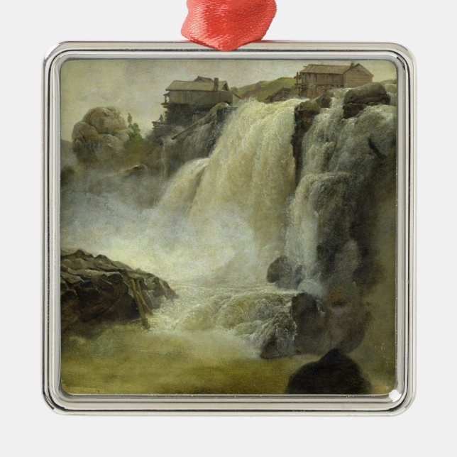 Ornamento De Metal Haugfoss em Noruega, 1827 (Frente)