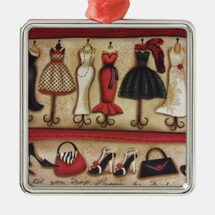 Ornamento De Metal Haute Fashion