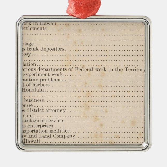 Ornamento De Metal Havaí 5 (Frente)