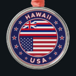 Ornamento De Metal Hawaii sticker, Hawaii, EUA<br><div class="desc">adesivo do Havaí, Havaí, t-shirt do Havaí dos EUA, poster do Havaí, adesivo do Havaí, tapeçaria na parede do Havaí, saco de totas do Havaí, caneca do Havaí, caneca do Havaí, caneca de viagem do Havaí, camiseta do Havaí, travesseiro do Havaí, travesseiro do chão do Havaí, travesseiro decorativo do Havaí,...</div>
