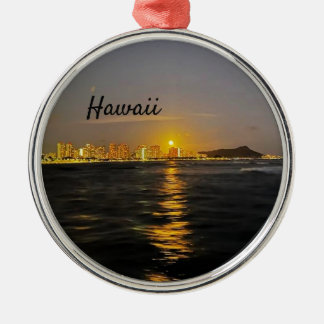 Ornamento De Metal Hawaii Supermoon Moon Sunset Cruise