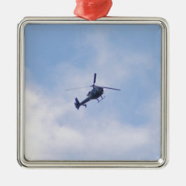 Ornamento De Metal Helicóptero Gazelle