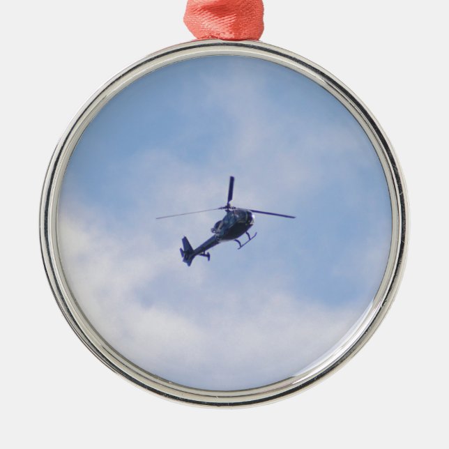 Ornamento De Metal Helicóptero Gazelle (Frente)