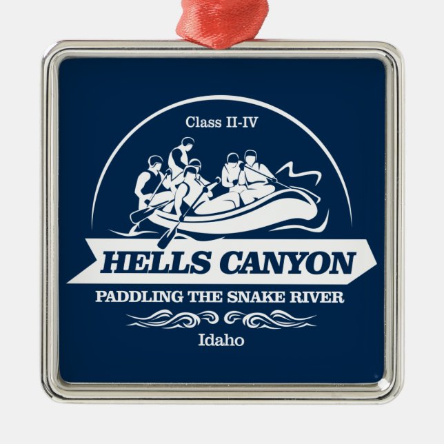 Ornamento De Metal Hells Canyon (rafting2) (Frente)