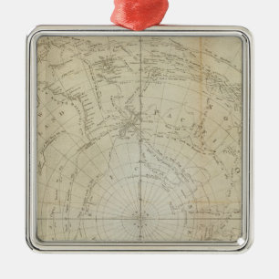 Ornamento De Metal Hemisfério Sul