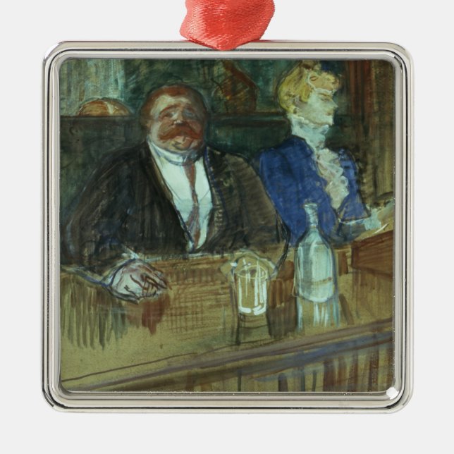 Ornamento De Metal Henri de Toulouse-Lautrec | no bar: O (Frente)