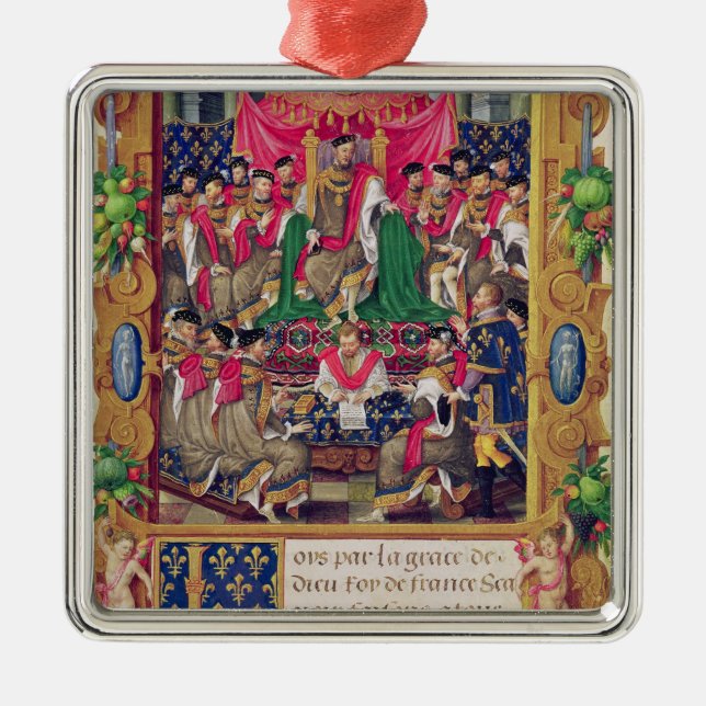 Ornamento De Metal Henri II (Frente)