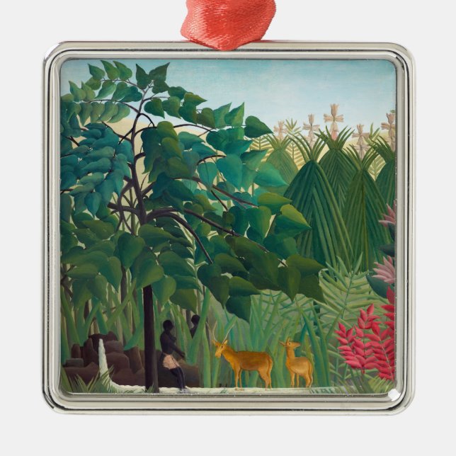Ornamento De Metal Henri Rousseau - A Quebra d'Água (Frente)