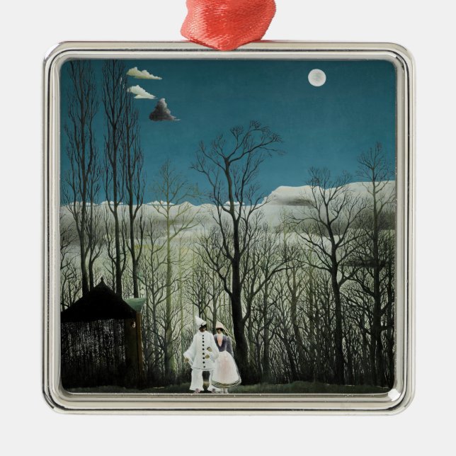 Ornamento De Metal Henri Rousseau - Noite do Carnaval (Frente)