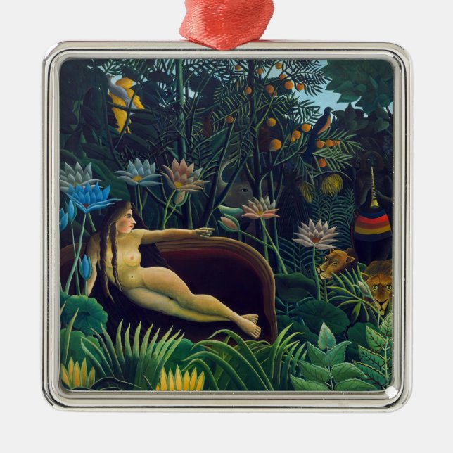 Ornamento De Metal Henri Rousseau - O Sonho / Le Reve (Frente)
