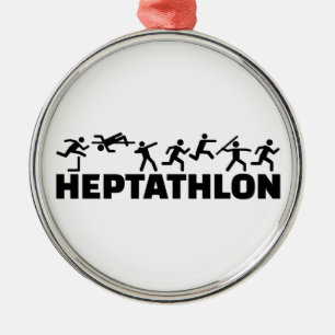 Ornamento De Metal Heptathlon