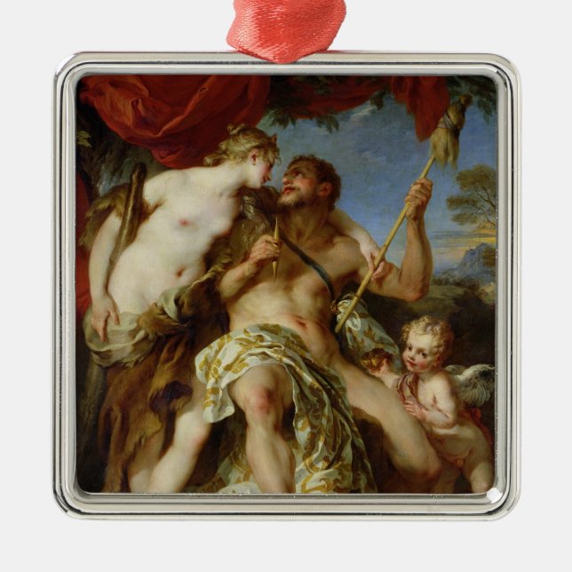 Ornamento De Metal Hercules e Omphale, 1724 (Frente)