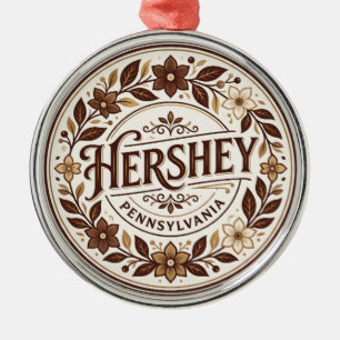Ornamento De Metal Hershey EUA