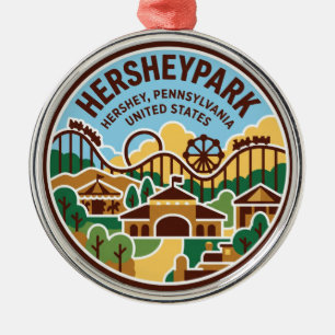 Ornamento De Metal Hersheypark Pensilvânia