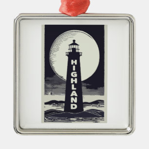Ornamento De Metal Highland Lighthouse Massachusetts Moon